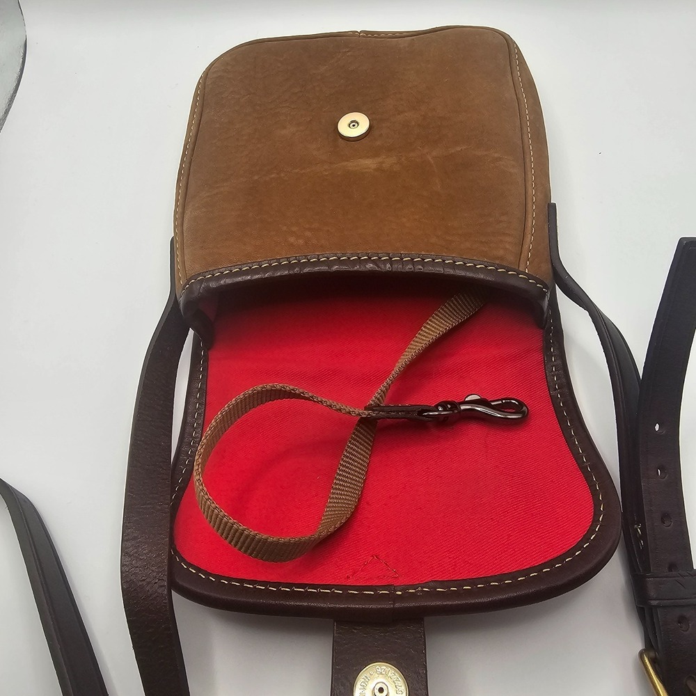 Dooney & Bourke Vintage Leather Crossbody Bag with adjustable strap brown - Picture 7 of 14